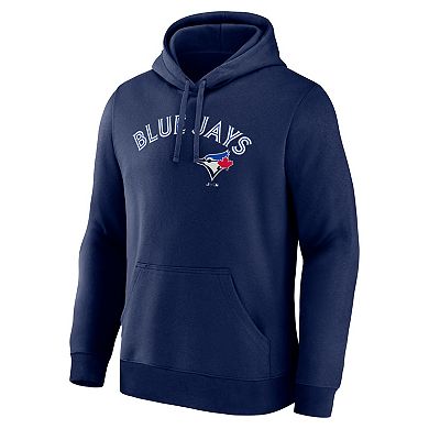 Men's Logo Athletic Navy Toronto Blue Jays Wordmark Hoodie