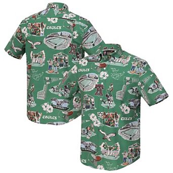 Men's Reyn Spooner Kelly Green Philadelphia Eagles Scenic Button-Down Shirt