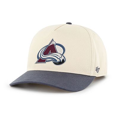 Men's '47 Cream/Navy Colorado Avalanche Logo 2-Tone Hitch Adjustable Hat
