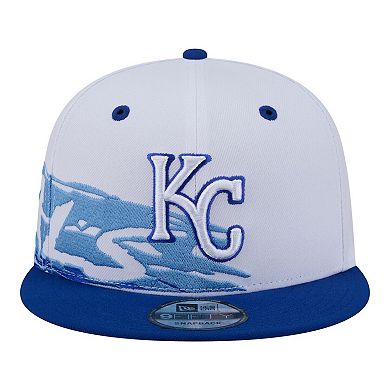 Men's New Era White/Royal Kansas City Royals 9FIFTY Snapback Hat