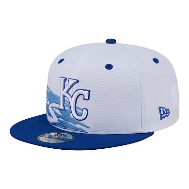 Men's New Era White/Royal Kansas City Royals 9FIFTY Snapback Hat