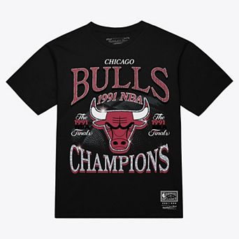 Men's Mitchell & Ness Black Chicago Bulls Champions Era T-Shirt