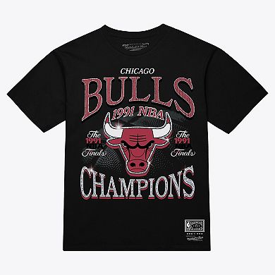Men's Mitchell & Ness Black Chicago Bulls Champions Era T-Shirt