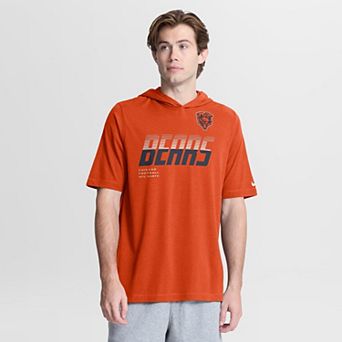 Men's Nike Orange Chicago Bears Tri-Blend Hooded T-Shirt