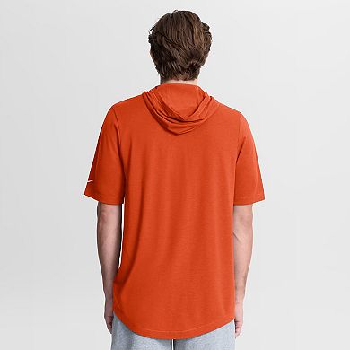 Men's Nike Orange Chicago Bears Tri-Blend Hooded T-Shirt