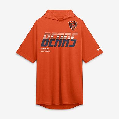 Men's Nike Orange Chicago Bears Tri-Blend Hooded T-Shirt