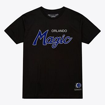 Men's Mitchell & Ness Black Orlando Magic Vintage Wordmark T-Shirt