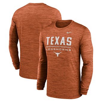 Men's Nike Texas Orange Texas Longhorns Sideline Velocity Dri-FIT Long Sleeve T-Shirt