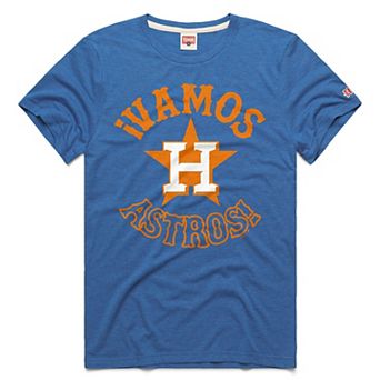 Men's Homage Blue Houston Astros Vamos Tri-Blend T-Shirt