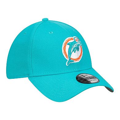 Men's New Era Aqua Miami Dolphins Core Team 39THIRTY Flex Hat
