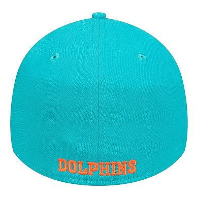Men's New Era Aqua Miami Dolphins Core Team 39THIRTY Flex Hat