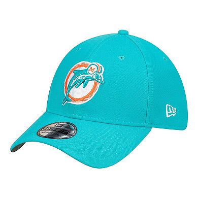 Men's New Era Aqua Miami Dolphins Core Team 39THIRTY Flex Hat