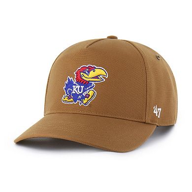 Unisex Carhartt x '47 Brown Kansas Jayhawks Hitch Adjustable Hat