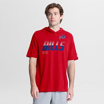 Men's Nike Red Buffalo Bills Tri-Blend Hooded T-Shirt