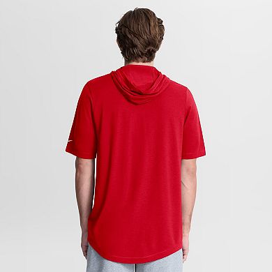 Men's Nike Red Buffalo Bills Tri-Blend Hooded T-Shirt