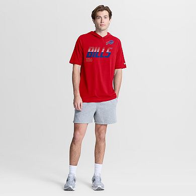 Men's Nike Red Buffalo Bills Tri-Blend Hooded T-Shirt