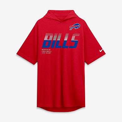 Men's Nike Red Buffalo Bills Tri-Blend Hooded T-Shirt