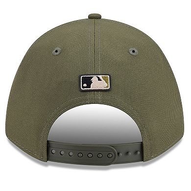 Youth New Era Olive Washington Nationals 2026 Armed Forces Day 9FORTY M-Crown Adjustable Hat