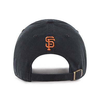 Men's '47 Black San Francisco Giants Ice Cream Helmet Clean Up Adjustable Hat