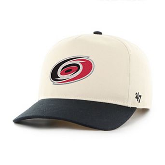 Men's '47 Cream/Black Carolina Hurricanes Logo 2-Tone Hitch Adjustable Hat