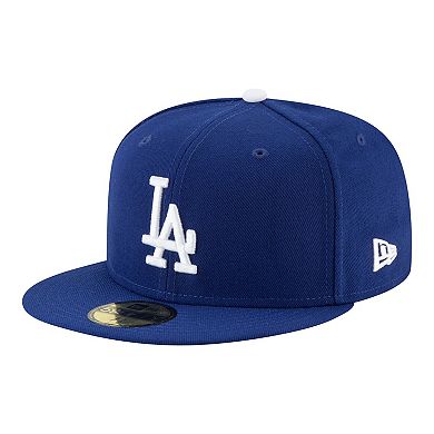 Men's New Era Royal Los Angeles Dodgers Blue Heaven On Earth Script Patch 59FIFTY Fitted Hat