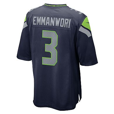 Men's Nike Nick Emmanwori College Navy Seattle Seahawks Team Game Jersey