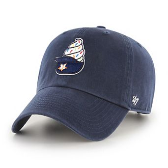 Men's '47 Navy Houston Astros Ice Cream Helmet Clean Up Adjustable Hat