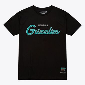 Men's Mitchell & Ness Black Memphis Grizzlies Vintage Wordmark T-Shirt