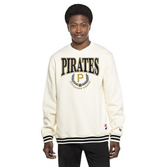 Men's New Era White Pittsburgh Pirates Throwback Sweatshirt