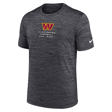 Men's Nike Anthracite Washington Commanders Velocity Ball Carrier Dri-FIT T-Shirt