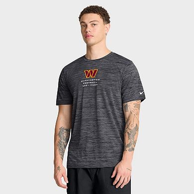 Men's Nike Anthracite Washington Commanders Velocity Ball Carrier Dri-FIT T-Shirt