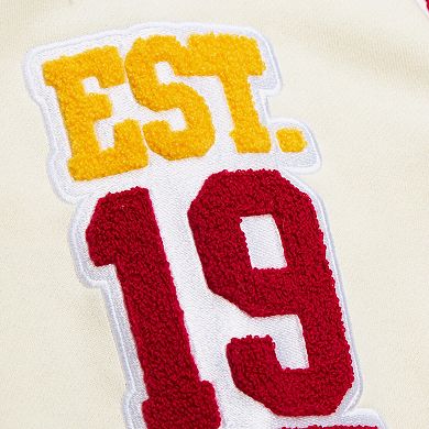 Men's Mitchell & Ness Cream Houston Rockets Sswagger Fleece Hoodie