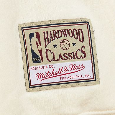 Men's Mitchell & Ness Cream Houston Rockets Sswagger Fleece Hoodie