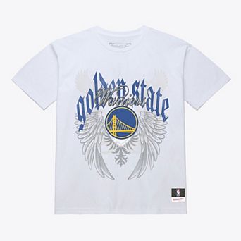 Men's Mitchell & Ness White Golden State Warriors Old English Classic T-Shirt
