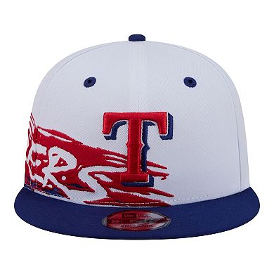 Men's New Era White Texas Rangers Swept 9FIFTY Snapback Hat