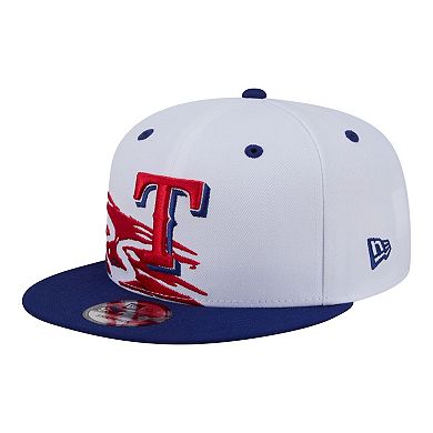 Men's New Era White Texas Rangers Swept 9FIFTY Snapback Hat
