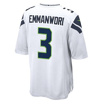 Men's Nike Nick Emmanwori White Seattle Seahawks Game Jersey
