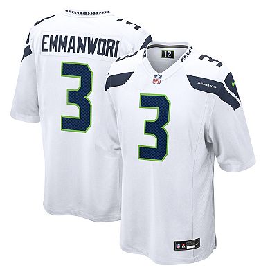 Men's Nike Nick Emmanwori White Seattle Seahawks Game Jersey