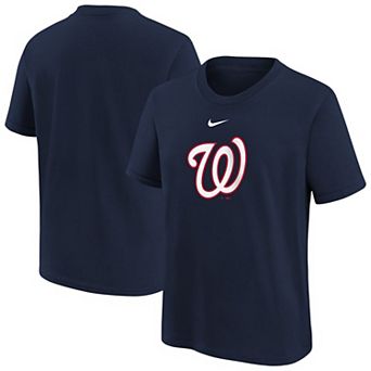 Youth Nike Navy Washington Nationals Large Logo T-Shirt
