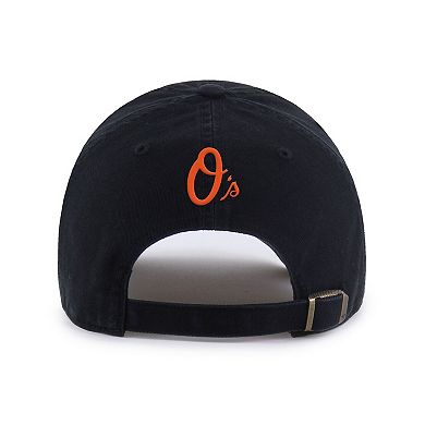 Men's '47 Black Baltimore Orioles Ice Cream Helmet Clean Up Adjustable Hat
