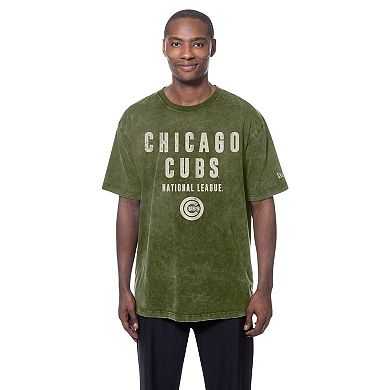 Men's New Era Olive Chicago Cubs 2026 Armed Forces Day T-Shirt