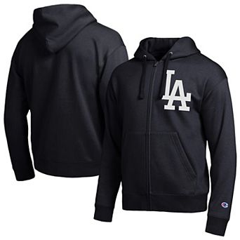Men's Champion Black Los Angeles Dodgers All-Star Full-Zip Hoodie