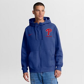 Men's Nike Royal Philadelphia Phillies Primetime Lockup Full-Zip Hoodie