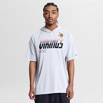 Men's Nike White Minnesota Vikings Tri-Blend Hooded T-Shirt
