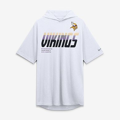 Men's Nike White Minnesota Vikings Tri-Blend Hooded T-Shirt