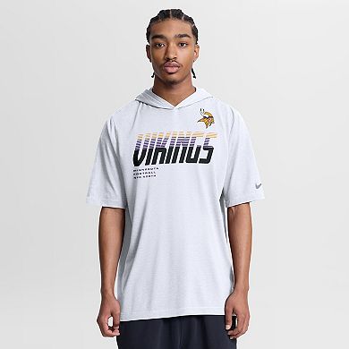 Men's Nike White Minnesota Vikings Tri-Blend Hooded T-Shirt