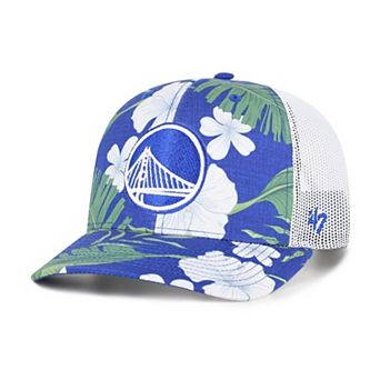 Men's '47 Royal Golden State Warriors Beach Side Trucker Adjustable Hat