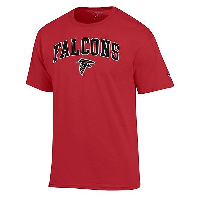 Men's Champion Red Atlanta Falcons Arch Over Logo T-Shirt
