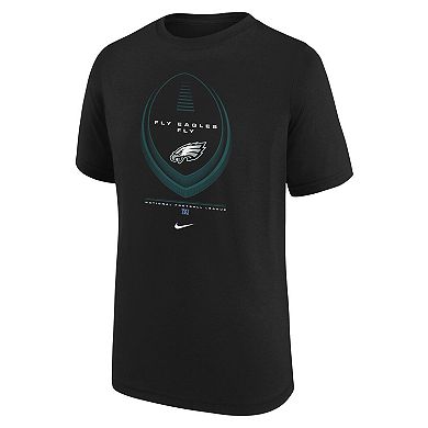 Youth Nike Black Philadelphia Eagles Icon Legend Dri-FIT T-Shirt