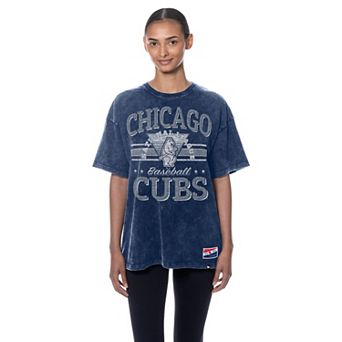 Women's New Era Royal Chicago Cubs Oversized Boyfriend T-Shirt